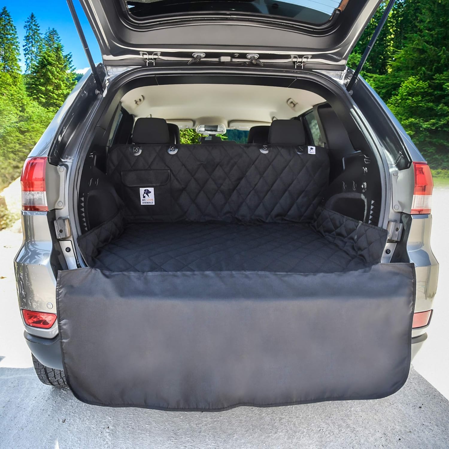 Dog Cargo Liner for SUV, Van, Truck & Jeep - Waterproof, Machine Washable, Nonslip Pet Seat Cover with Bumper Flap will keep your vehicle as clean as ever - XL, Universal Fit - BONUS Carry Bag : Pet Supplies