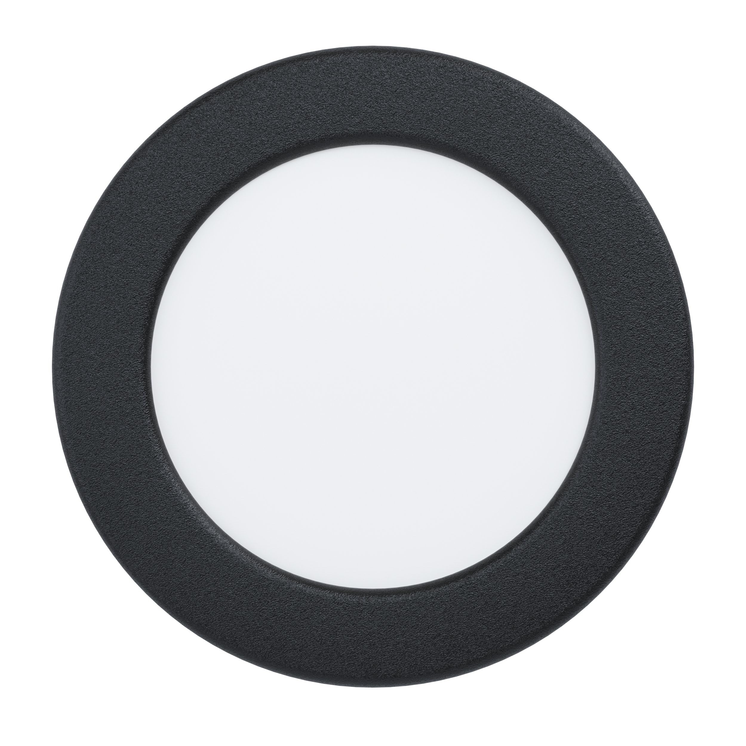 Eglo Recessed LED Ceiling spot Fueva 6, Round Spotlight, Ceiling lamp Made of Plastic in Black and White, Warm White-Cold White, ∅ 11.7 cm