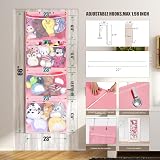VISATOR Over Door Storage Teddy Hammock Toy Net Pink view 5