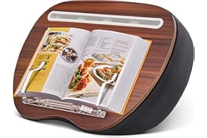 JARLINK Lap Beanbag Book Stand, Hands-Free Reading Pillow Stand for Neck Support, Comfortable Beanbag Book Holder for Bed, Sofa, Dorm Room, Travel (Muted Gray)