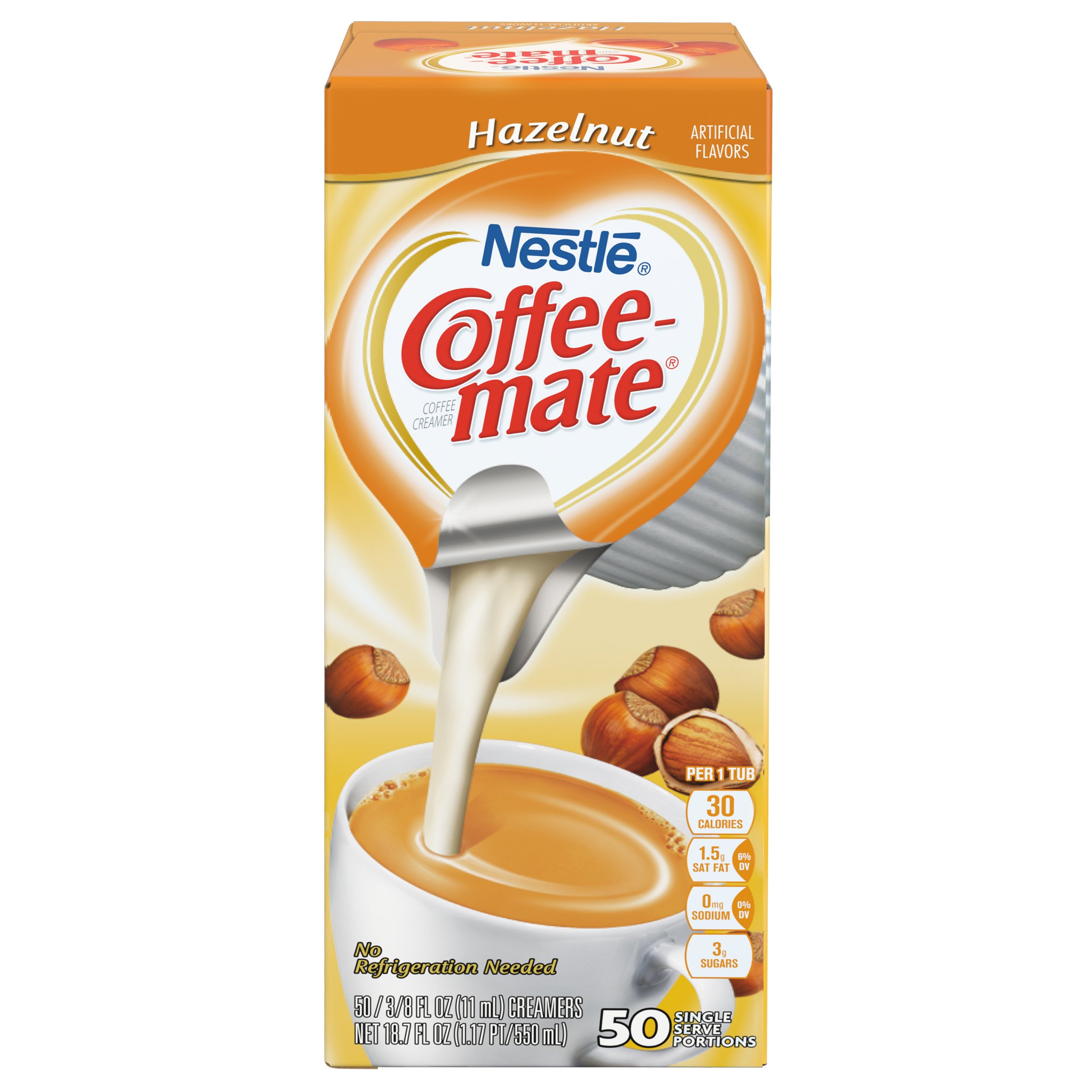 NESTLE COFFEE-MATE Coffee Creamer, Hazelnut, 0.375oz liquid creamer singles, 50 count - Image 5
