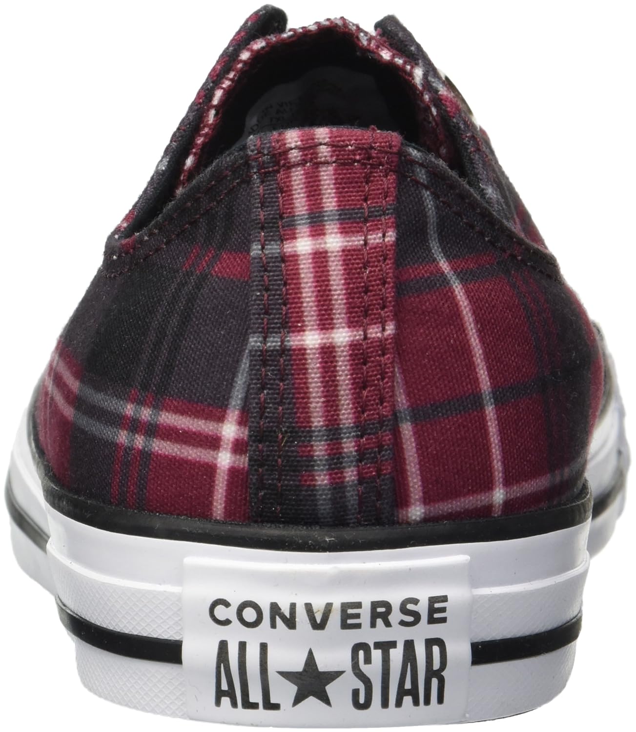 plaid converse low top