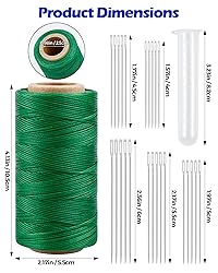 Leather Upholstery Sewing Waxed Thread: PLANTIONAL
