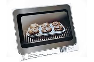 The Toy Restore Replacement Stickers fits Little Tikes Family Play Kitchen Oven Door Window Decal DIY Wood