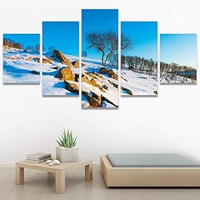 SIGNWIN 5 Panel Canvas Wall Art Modern Art...
