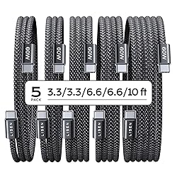 LISEN USB C Cable, 5-Pack
