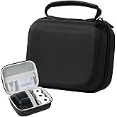 Ponek Case M100 Label Maker, Compatible with B21, T50M Pro, M110 Label Printers, for Labeler Makers & Labeling Tapes, Box with Mesh Pocket for Batteries Accessories (Case Only), Black