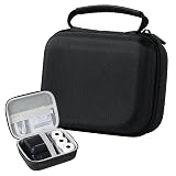 Ponek Case M100 Label Maker, Compatible with B21, T50M Pro, M110 Label Printers, for Labeler Makers & Labeling Tapes, Box with Mesh Pocket for Batteries Accessories (Case Only), Black