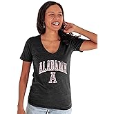 Blue 84 NCAA Womens Tri-Blend T-Shirt Vintage Arch Over Secondary Color