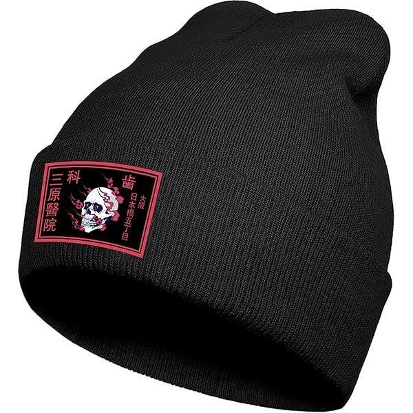 Amazon.com: SHUNLCD Skull Goth Knit Beanie Hats for Men and Women