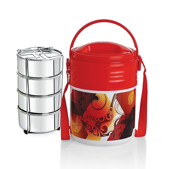 Buy Cello Meal Kit Stainless Steel Lunch Box Set, 355ml Buy Cello Meal Kit Stainless Steel Lunch Box Set, 355ml