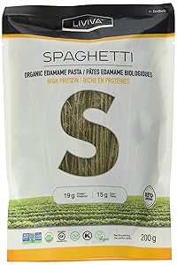 LIVIVA High Protein Keto-Certified Organic Edamame Spaghetti 7 Ounce (Pack of 6)