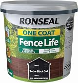 Ronseal One Coat Fence Life Tudor Black Oak 5 Litre view 3