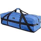 Fitdom 106L 45" Heavy Duty Extra Large Duffle with Upgrade Zipper, Durable & Water Resistant. Perfect as Camping Travel Storage Tent Storage Sports Equipment Bag For Coaches & More