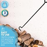Thorness Cast Iron Log Roller Tool for Fireplace 50cm Long | Log Grabber view 3