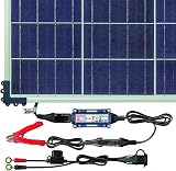OptiMate Solar 80W 6.7A 12V Automatic Battery Charger Maintainer + Panel view 2