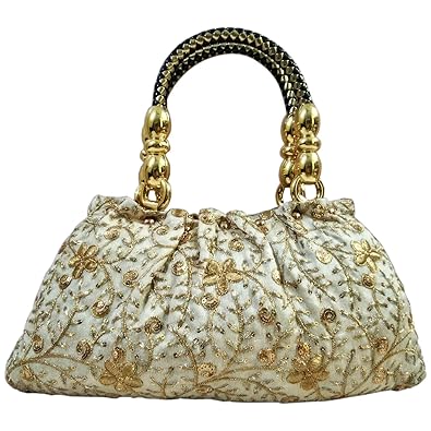 Global Era Womens Silk Clutch (Gold)