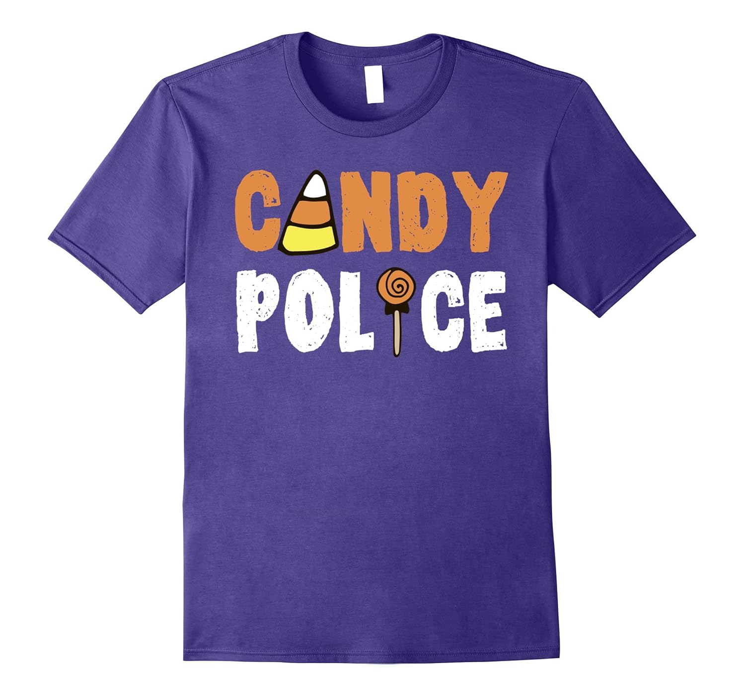 Christmas Candy Police Shirt Funny Parents Halloween T-Shirt-Rose