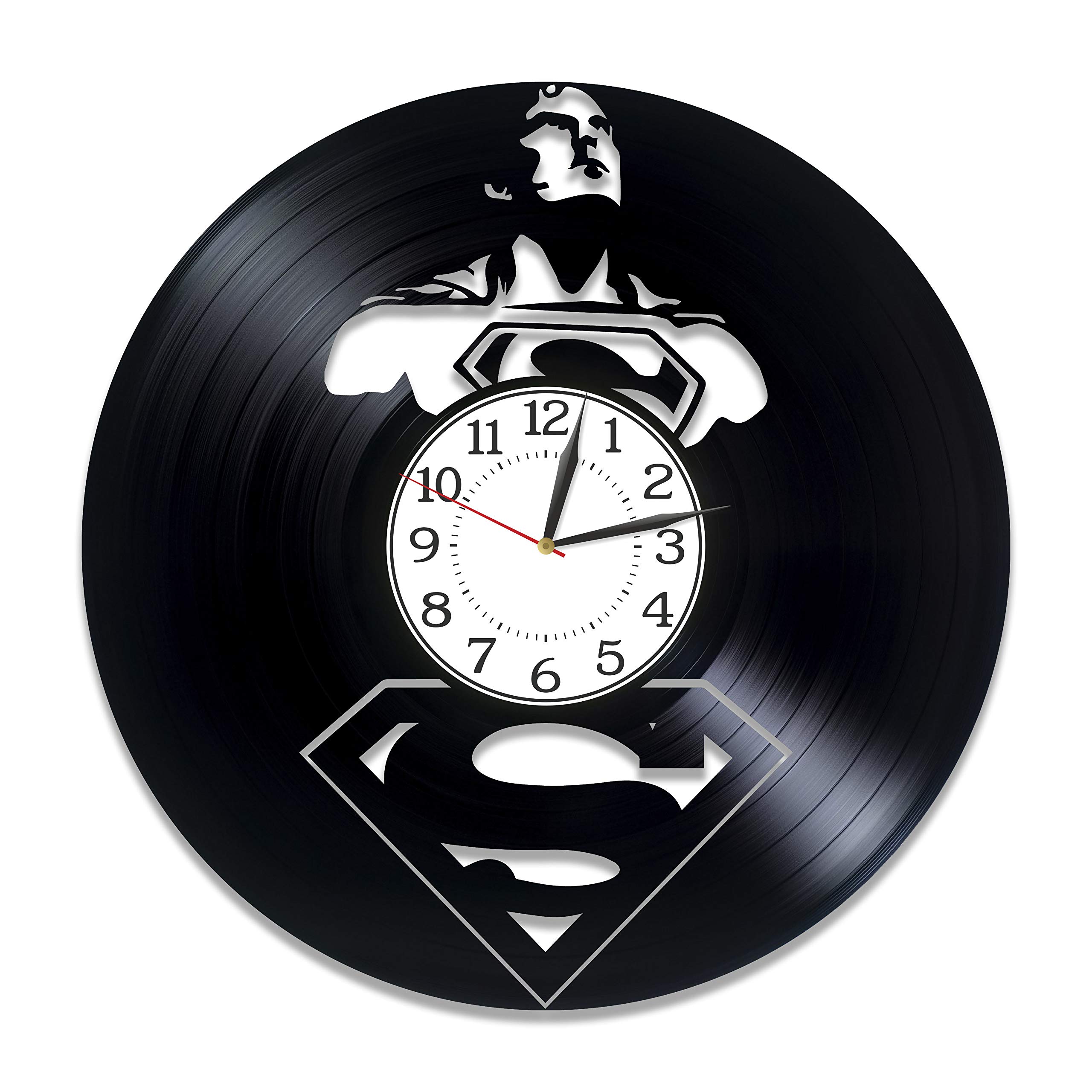 Kovides Superhero Birthday Gift Idea for Boy Movie Original Home Decor Superman Wall Clock 12 Inch f