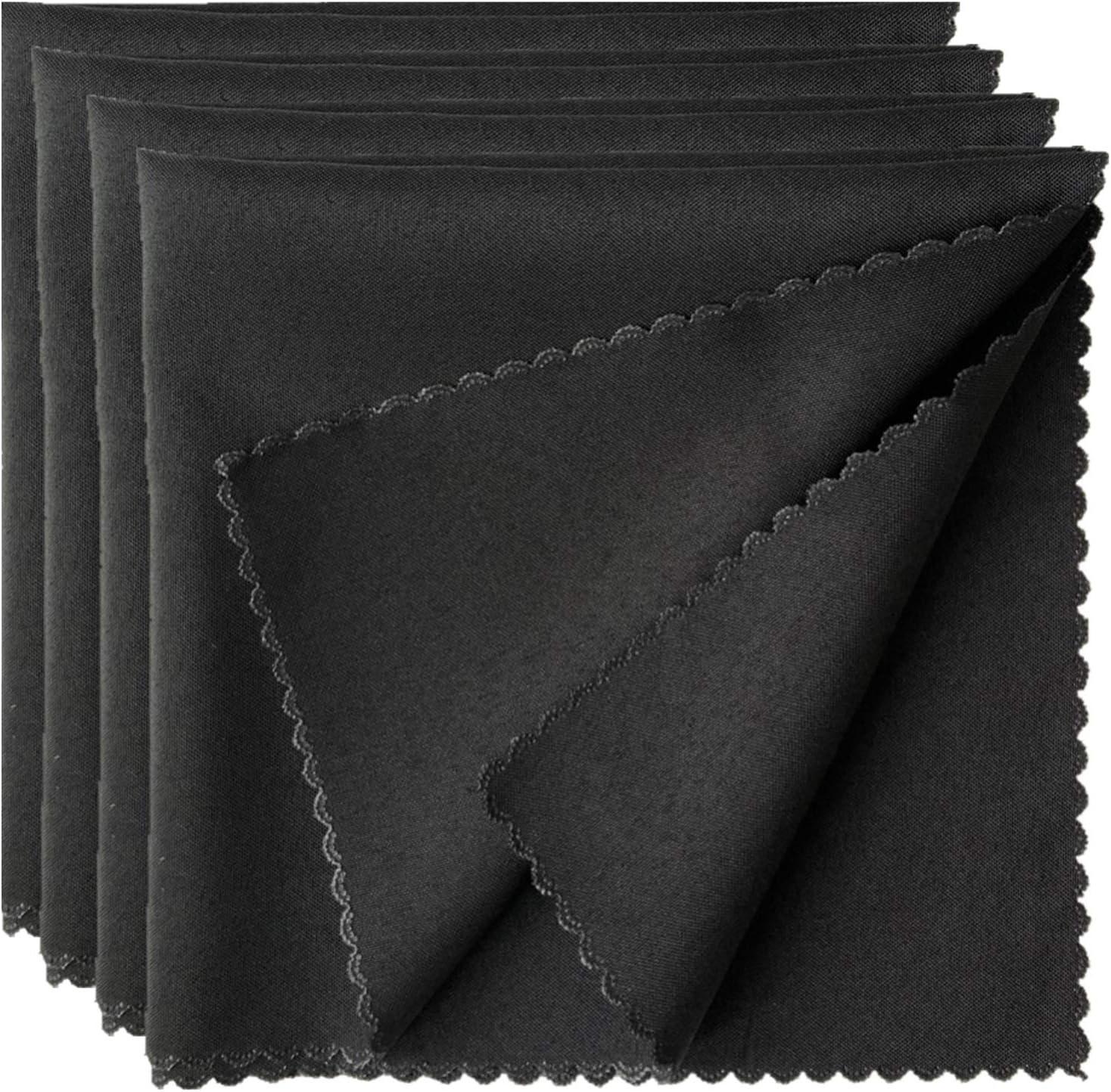 Aisszhao Black Napkins ClothTable Napkin Dinner Cloth Napkins Dinner