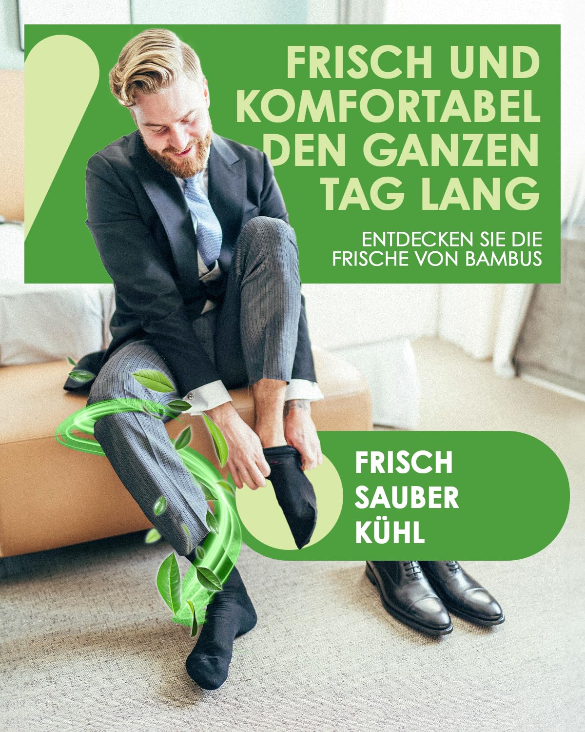 PAIXX Premium Bambus-Socken Herren 43-46, Bamboo-Socks Damen 39-42 & 35-38 – 4/8 Paar Schwarz, Mens Business Socks ohne Gummibund – Anti-Schweiß, Antibakteriell, Atmungsaktiv gegen Schweißfüße 3
