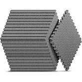 32 Pack 128 sqft Home Gym Mat, Puzzle Exercise Mat, 1of EVA Interlocking Foam Floor Tiles for Home Workout Equipment and Kids' Play Areas - Grey, 24 in x 24 in x &frac12; in - 32 Tiles