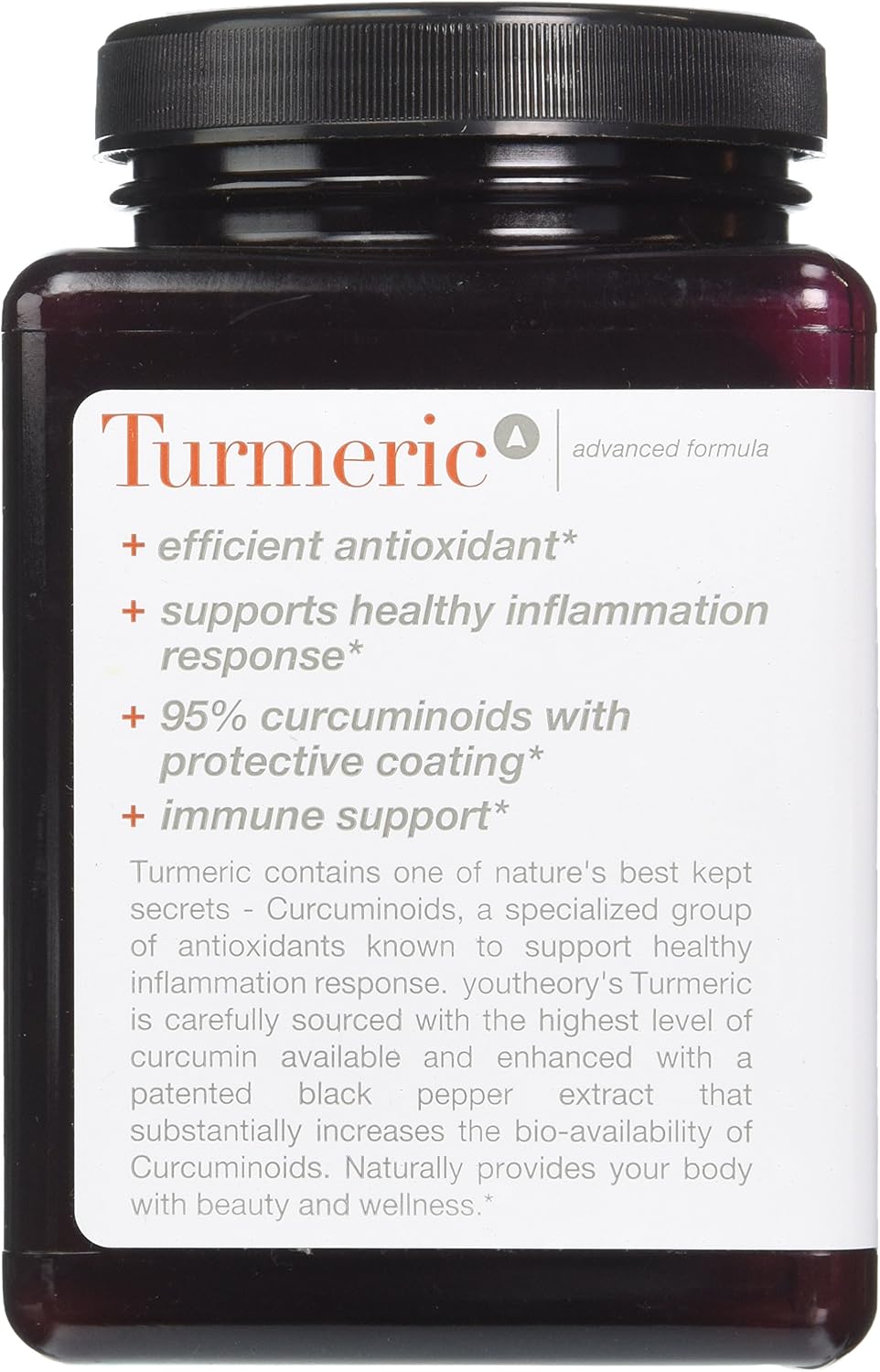 Youtheaory Turmeric Advanced Formula -180 Count, 180 count (Pack of 1) - Image 4