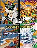 100 Creative Hidden Picture Color by Number: Reveal