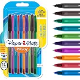 Paper Mate InkJoy 100ST Ballpoint Pens | Medium Point (1.0mm) | Fun Colours | 10 Count