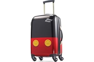 American Tourister Disney Hardside Luggage With Spinner Wheels, Mickey Mouse Pants, Carry-On 21-Inch