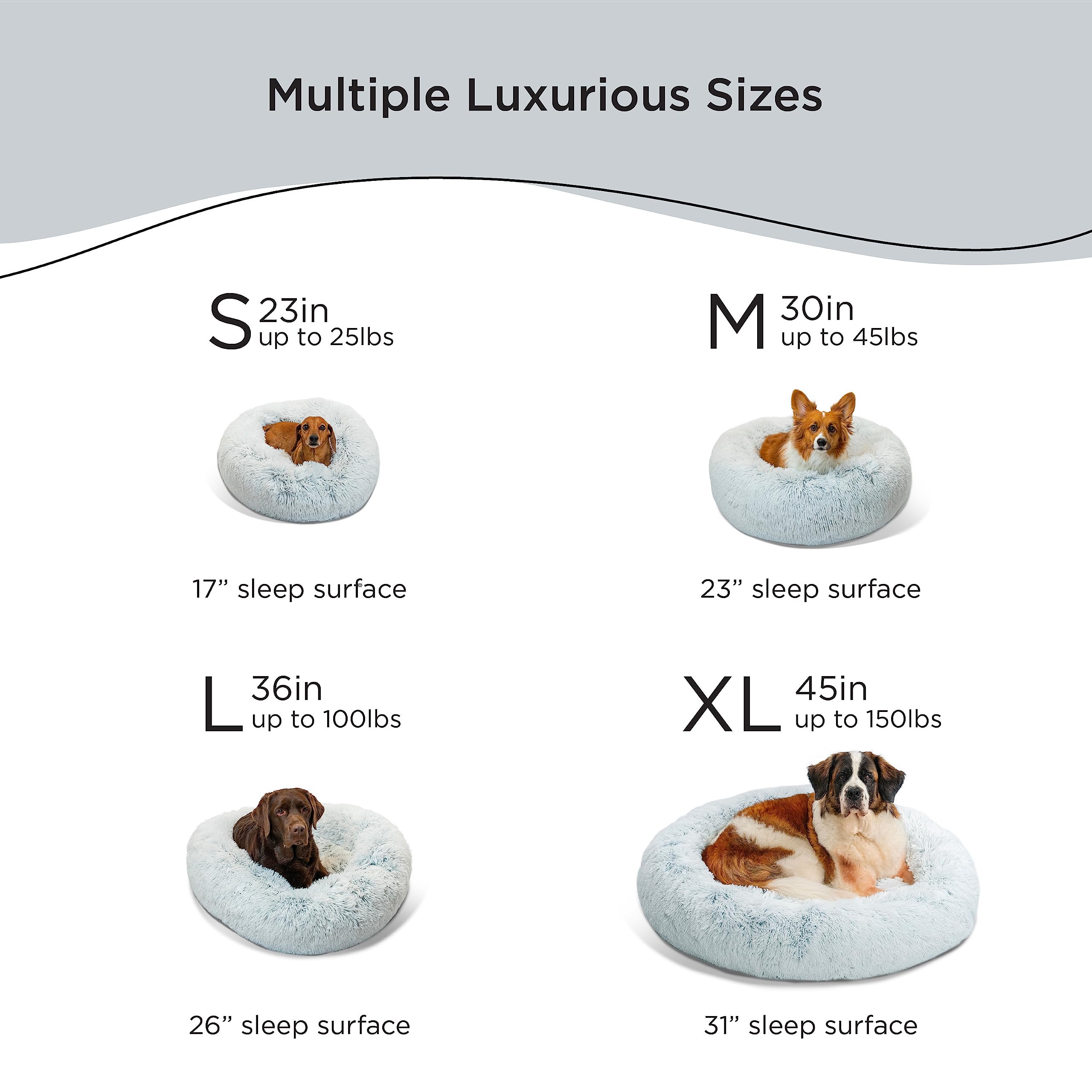 Best Friends by Sheri The Original Calming Donut Cat and Dog Bed in