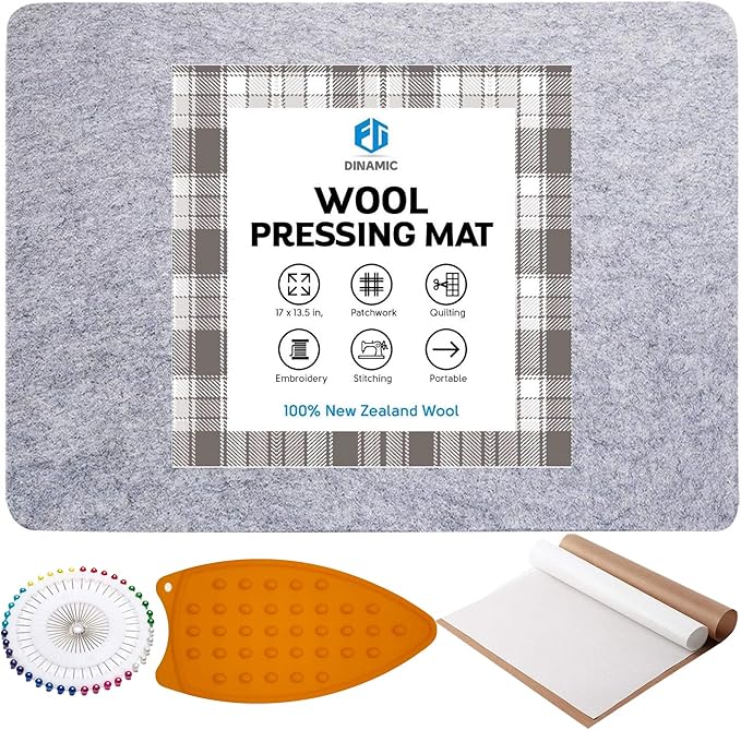 FG DINAMIC 17" x 13.5" Wool Pressing Mat for Quilting