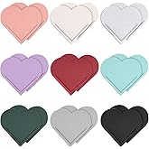 kdafio 18 Pcs Leather Heart Bookmarks, Cute Heart Bookmark Corner, Bookmarks for Women, Book Marks for Teachers Students School Office Home Supplies