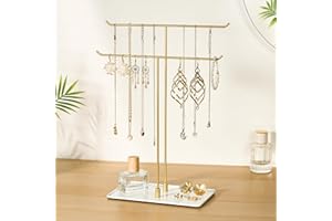 Jewelry Stand Necklace Holder Organizer: Necklace Organizer Stand for Girls, Jewelry Hanging Display Holder for Women, Bracel