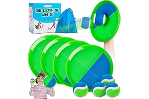 Innotoys Toss and Catch Ball Game - Ideal Outdoor Beach, Pool & Yard Toy for Toddlers and Kids Ages 4, 5, 6, 7, 8+, Perfect for Boys Girls - Great Birthday Gift & Stocking Stuffers