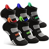 Bigant Kids Athletic Ankle Socks Cushioned Boys Girls Youth School Casual Low Cut Socks Sports Running Arch Support 6 Pairs