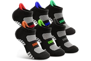 Bigant Kids Athletic Ankle Socks Cushioned Boys Girls Youth School Casual Low Cut Socks Sports Running Arch Support 6 Pairs