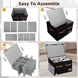 Supowin Shoe Organizer for Closet, Foldable Shoe