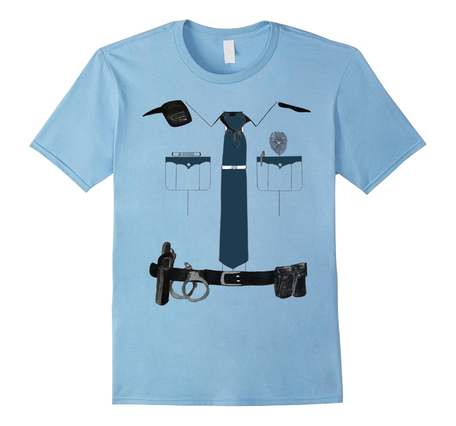 Police Cop Uniform Boys and Girls Halloween Costume T ...