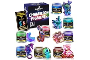 BALTIC DAY - Mica Powder for Epoxy Resin, Soap Making, Candle Making (8 Chameleon Colors - Nr2)