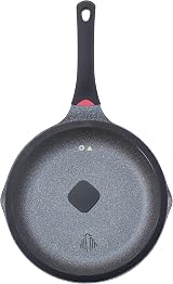 INTIGNIS 3-in-1 Deep Non-Stick Frying Pan with Lid 24 cm GREBLON Ceramic Orange view 6