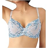Wacoal Women's Embrace Lace Unlined Underwire Mid Coverage Bra, 65191, Micro Chip