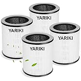 4 Pack YARIKI P60 Air Purifier Replacement Filters,Compatible with TPLMB/YARIKI P60 and Vhoiu KJ50 Air Purifier,3-in-1 Filtration System,P60-RF