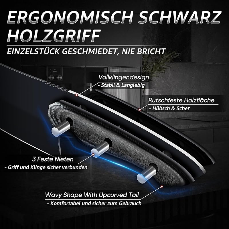 Chinesisches Kochmesser Hackmesser Full Tang Edelstahl