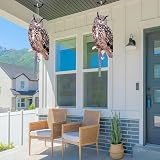 Lifreer Fake Owl Decoy 5Pcs Reflective Bird Deterrent Outdoor Hanging Device view 8
