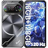 FOSSIBOT 2026 F114 16GB +128GB+2TB Android 15 Rugged Cellphone,120HZ Rugged Unlocked Phone,6.67" HD+ Gaming Rugged Smartphone,Octa Core 50MP Main Camera 5000 mAh Battery IP68/IP69K Waterproof Phone