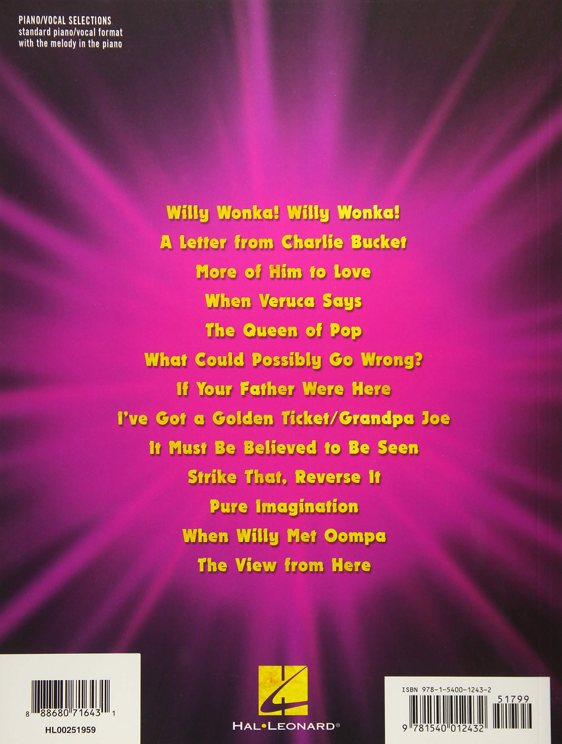 Charlie And The Chocolate Factory The New Musical Piano Vocal Selections Amazon De Dahl Roald Wittman Scott Shaiman Marc Fremdsprachige Bucher 'augustus!' cried mr wonka, seizing his hand and pumping it up and down with terrific force. amazon de