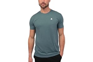 INTO THE AM Mens T Shirt with Logo - Short Sleeve Crew Neck Soft Fitted Tees S - 4XL Fresh Classic Basic Tshirts