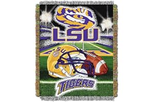 NORTHWEST Officially Licensed NCAA "Home Field Advantage" Woven Tapestry Throw Blanket, 48" x 60", Multi Color