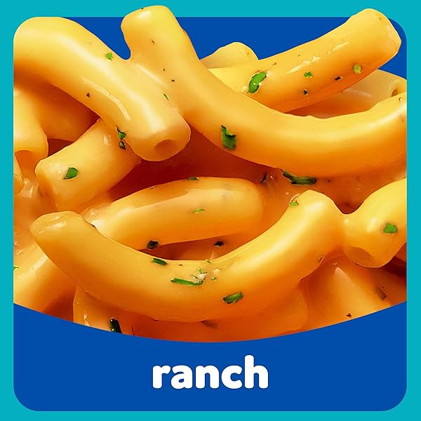 KRAFT MAC & CHEESE, 1 BOX, FOR EASY DINNER OR DINNER SIDES, RANCH FLAVORED, NO ARTIFICIAL FLAVORS, PRESERVATIVES OR DYES, 7.25 OZ